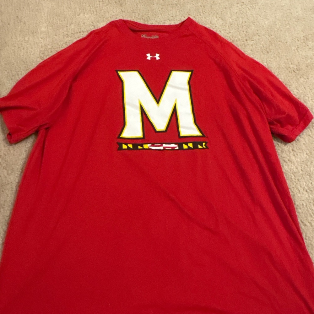 Under Armour Red Graphic Short Sleeve Tee